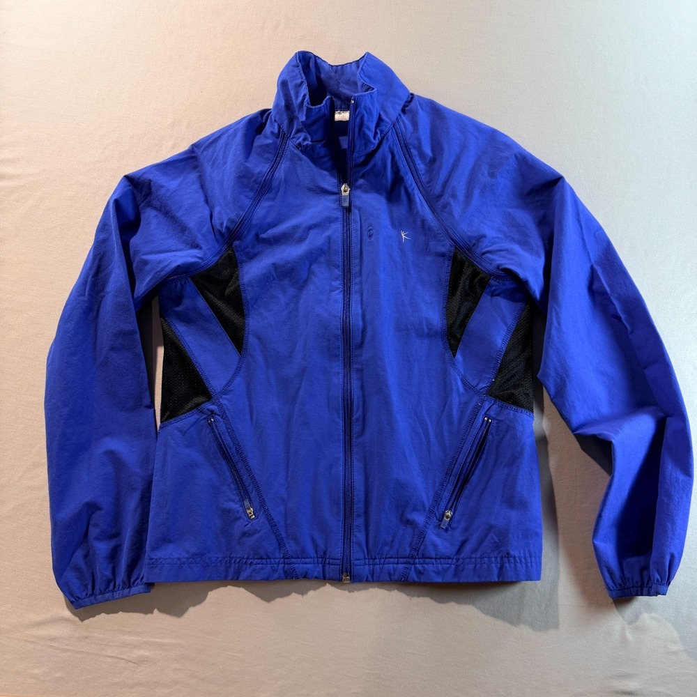 Danskin Women's Royal Blue Zip Jacket & Vest‎ 2-Piece Biking Set Size S